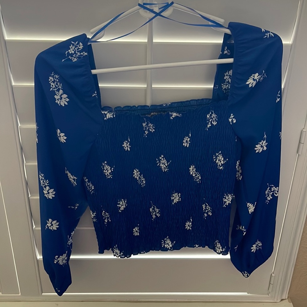 Floral Blue Shirt